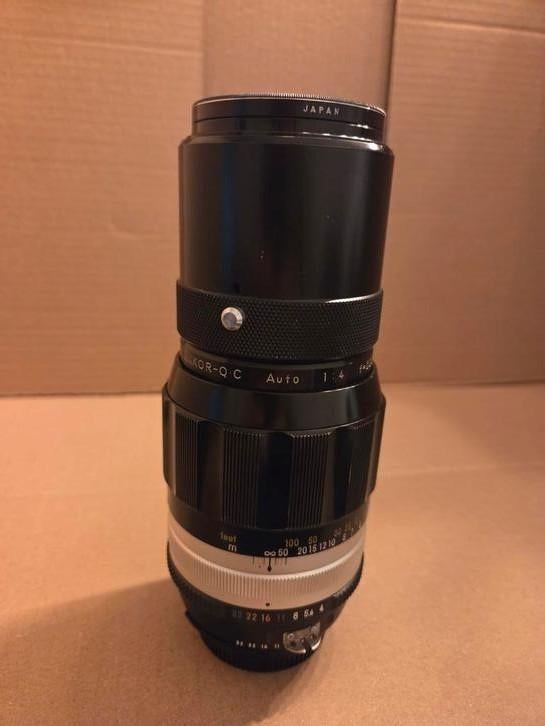 Nikon lens Nikkor-Q C Auto 1:4 f=200mm, Audio, Tv en Foto, Fotocamera's Analoog, Ophalen of Verzenden, Gebruikt, Nikon