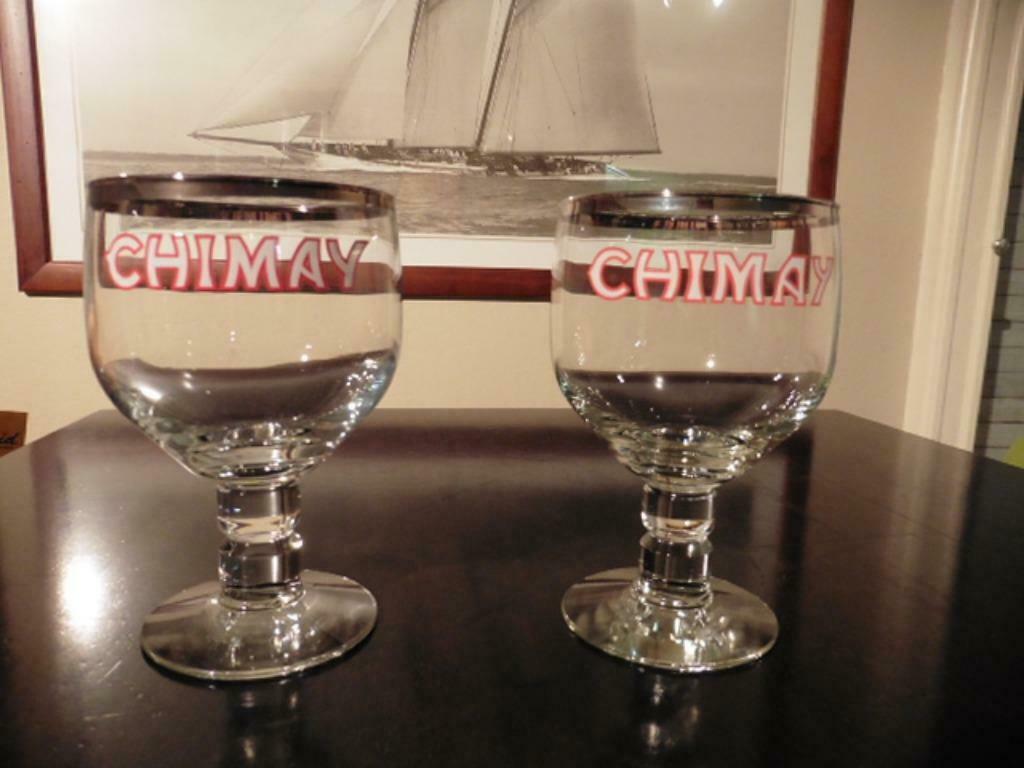 Chimay glas, Ophalen of Verzenden, Zo goed als nieuw, Bierglas