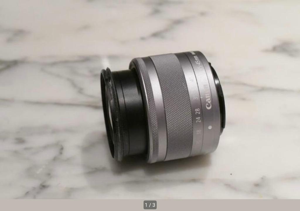 Canon EF-M 15-45mm/ f3.5-6.3 IS STM, Ophalen of Verzenden, 1980 tot heden, Lens of Lenzen