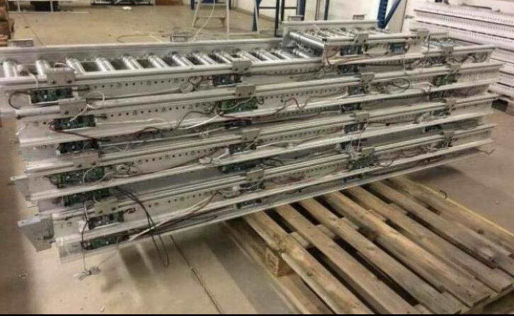 rollenbaan rollerbaan transportband zaagmachine bandzaag, Ophalen