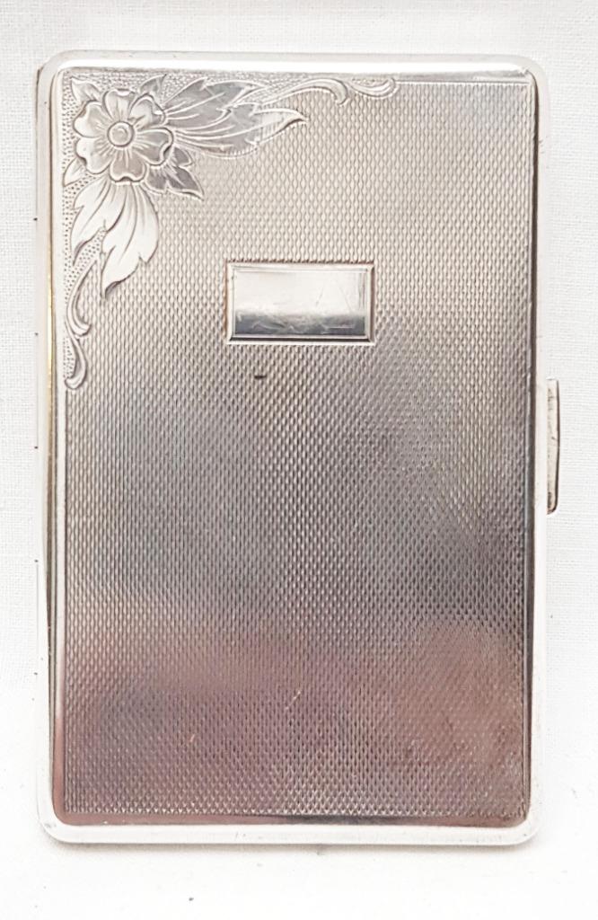 Étui à cigarettes Art Déco - Argent, Antiquités & Art, Enlèvement ou Envoi, Argent