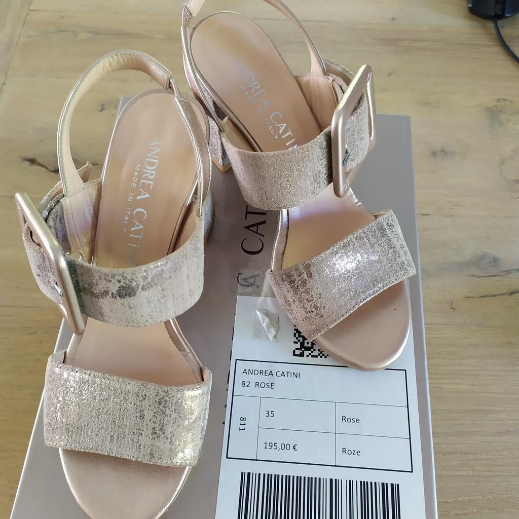Sandales Andrea Catini 35 Kiss Cannella TBE, Vêtements | Femmes, Enlèvement ou Envoi, ANDREA CATINI, Beige, Chaussures à haut talons