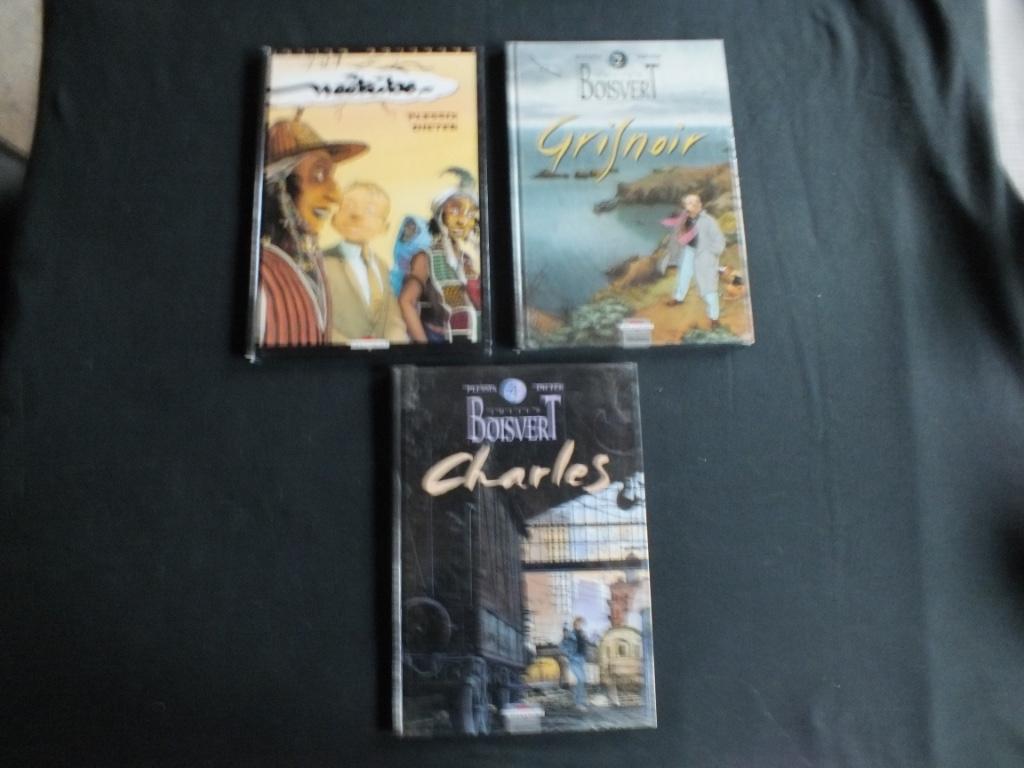 JULIEN BOISVERT (3 EO-ALBUMS). DELCOURT-EDITIES, Gelezen, Ophalen of Verzenden, Meerdere stripboeken, PLESSIX-DIETER
