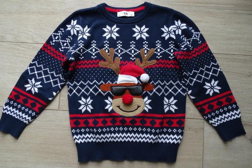 Supertoffe kersttrui rendier maat 116, Ophalen of Verzenden, C&A, Trui of Vest
