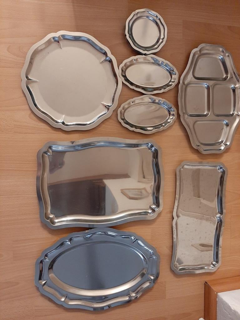 Diverse INOX schalen, Ophalen of Verzenden, Zo goed als nieuw