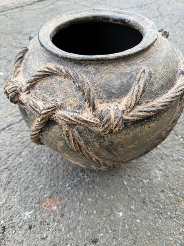Ronde pot, Ophalen, Zo goed als nieuw, Terracotta