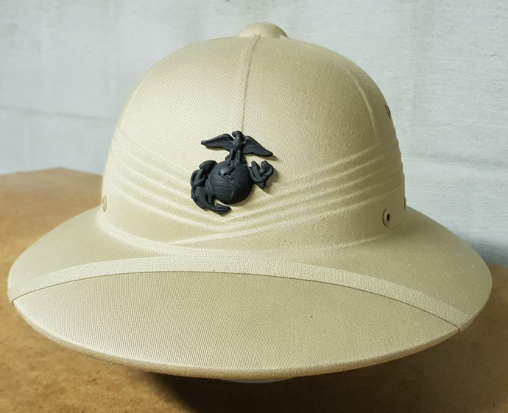 USMC 'TROPICAL HELMET', Hobby & Loisirs créatifs, Costumes, Matériel de théâtre & Jeux de rôle, Comme neuf, Gants, Chapeau ou Casquette