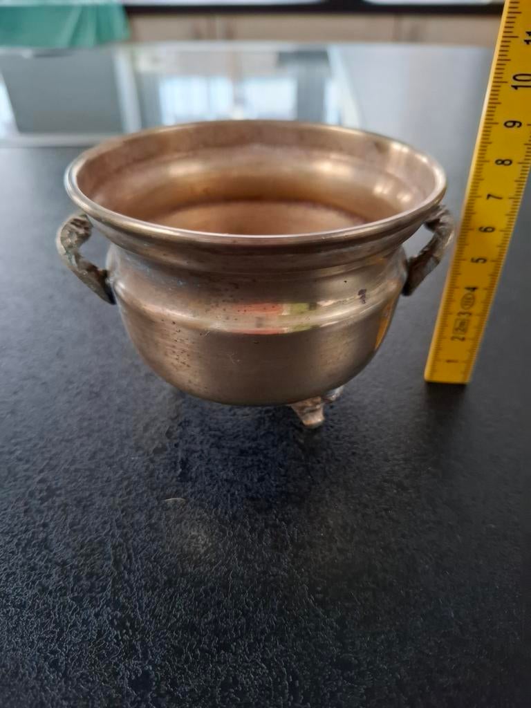 Cache-pot / Jardinière Vintage en Laiton, Antiek en Kunst, Antiek | Brons en Koper, Ophalen of Verzenden