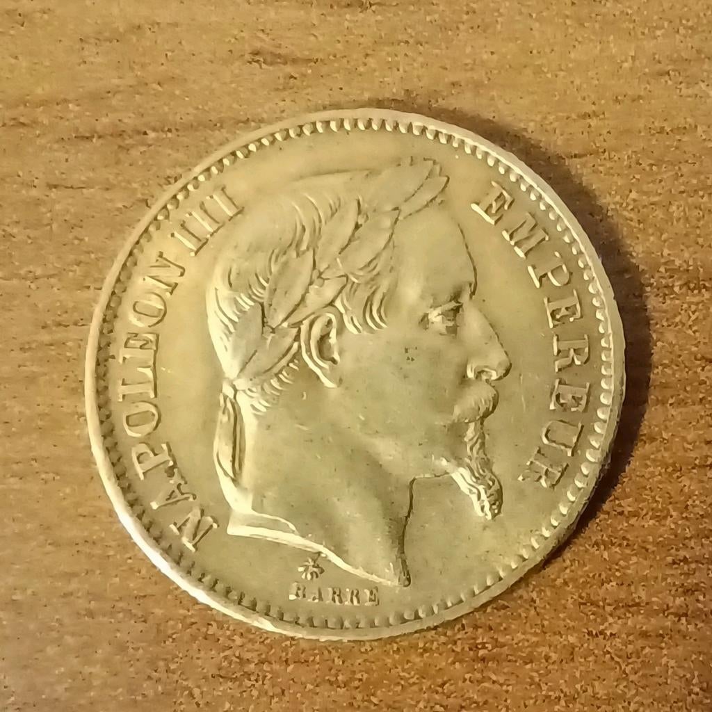 Gouden munt 20 Frank Frankrijk 1867. Perfecte staat., Postzegels en Munten, Ophalen of Verzenden