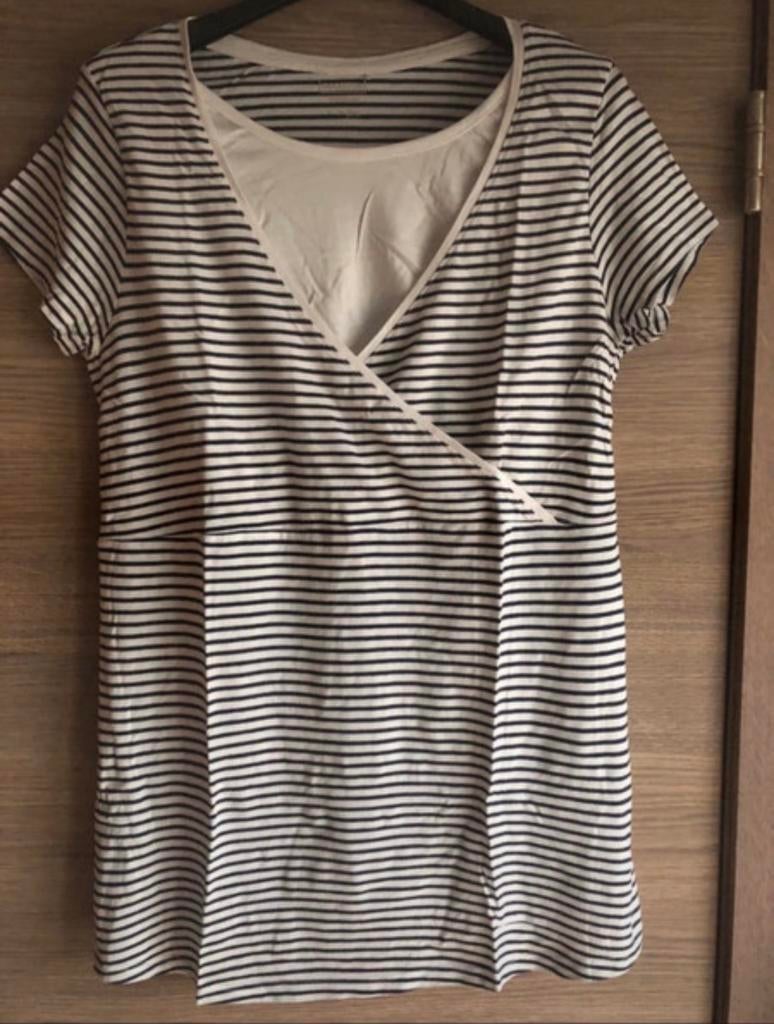 Zwangerschaps t-shirt, JBC, Maat 42/44 (L), Zo goed als nieuw, Shirt of Top