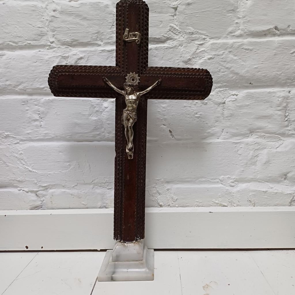Croix de trampart 41x24 cm en bois, Enlèvement ou Envoi, Utilisé