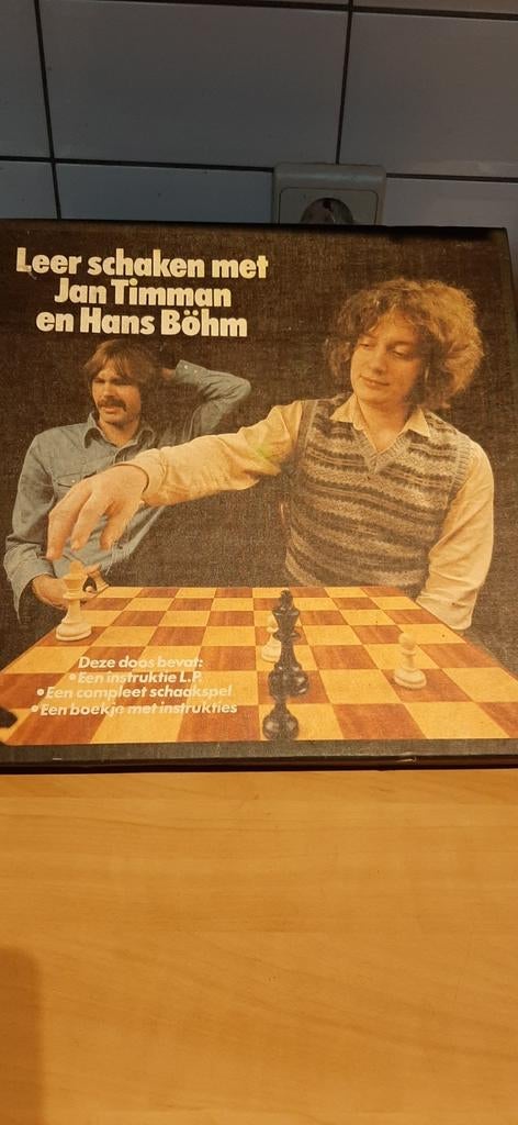 💥Vintage schaakspel met LP speelplaat, Ophalen of Verzenden
