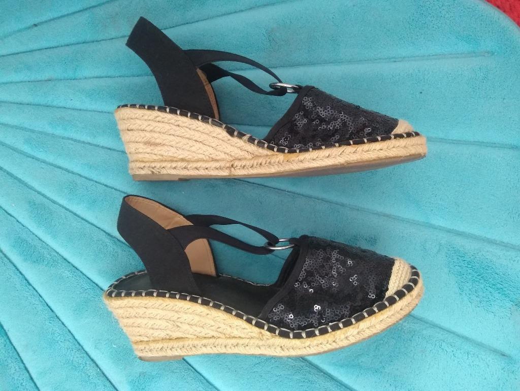 trend one schoenen maat 39 zwart bruin met glitters, Ophalen of Verzenden