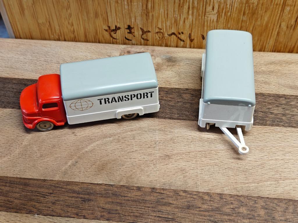 LEGO 1/87 HO MERCEDES TRUCK + AANHANGER, Hobby en Vrije tijd, Modelauto's | 1:87, Ophalen of Verzenden, Zo goed als nieuw, Auto