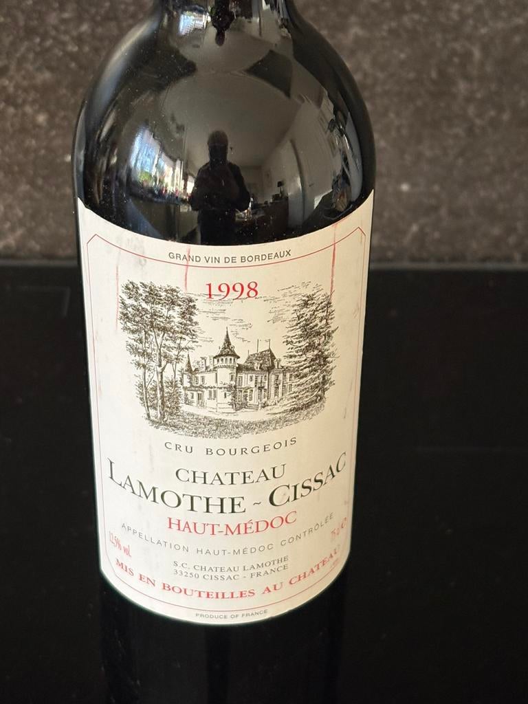 Chateau Lamothe Cissac 1998, Ophalen, Frankrijk, Nieuw, Rode wijn