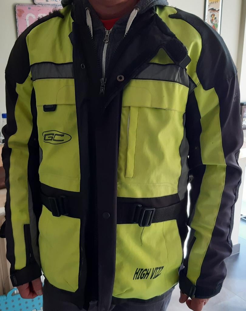 Motorjas heren fluo L, Motoren, Ophalen, Tweedehands, Heren, Broek | textiel