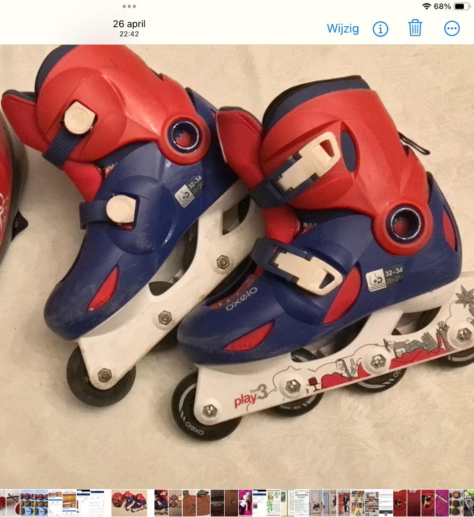 Rollerskates Oxelo maat 32-34 skeelers, Ophalen of Verzenden, Kinderen