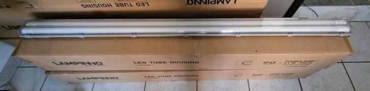 TL Led armaturen 150cm met 2 T8 led tube glas compleet., Enlèvement, Neuf