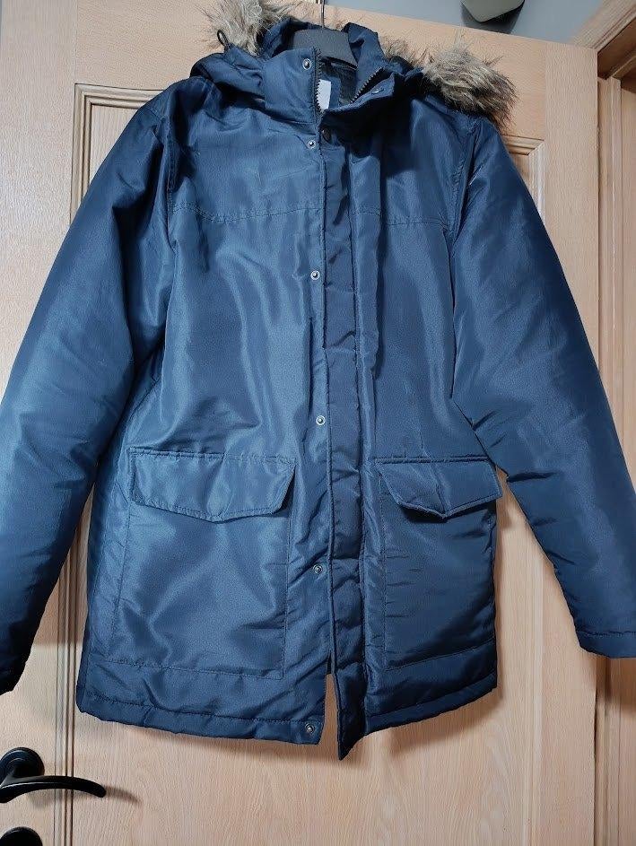 winterjas heren/jongens Jack and Jones maat Smal, Kleding | Heren, Jassen | Winter, Blauw, Jack&Jones, Ophalen of Verzenden, Zo goed als nieuw