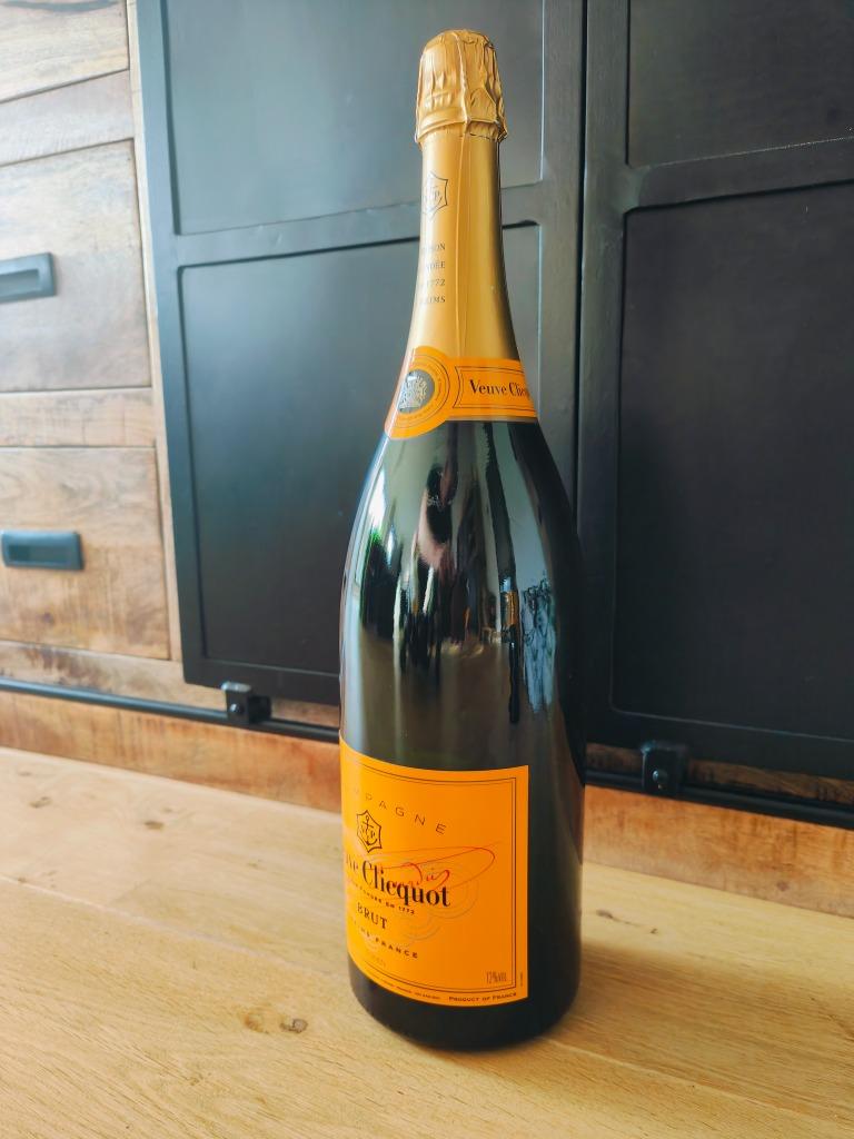 Veuve Clicquot Brut 3L (Dummy) fles, Origineel, Glas, 2.9 kg, Verzamelen, Frankrijk, Nieuw, Ophalen of Verzenden, Champagne