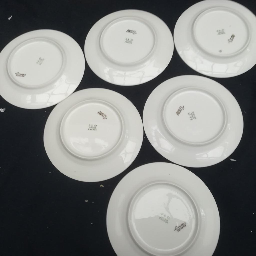 Limoges France : 6 petites assiettes fromage, Enlèvement