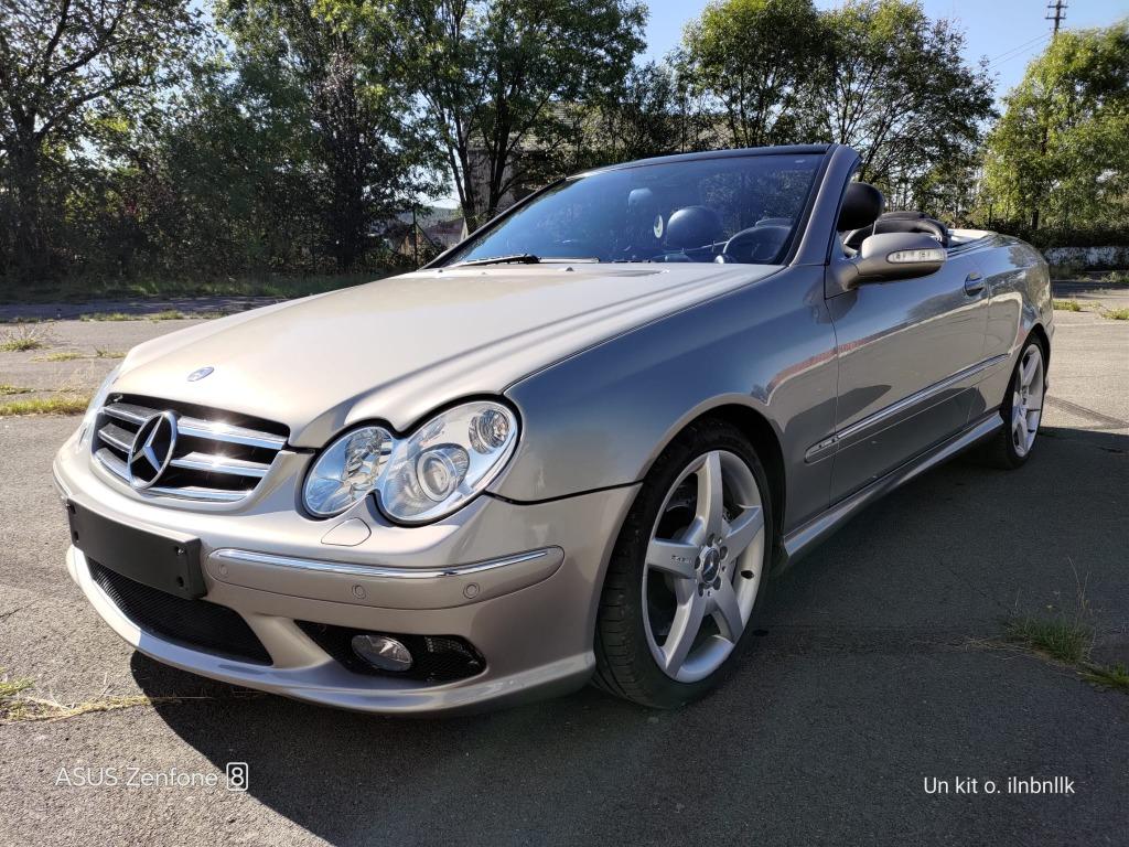 Mercedes clk 55 amg cabrio voland a droite, Auto's, Mercedes-Benz, Automaat, Achterwielaandrijving, Cabriolet, Leder