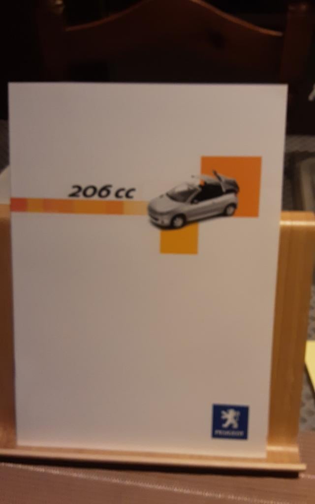 PEUGEOT 206 cc brochure, Livres, Enlèvement ou Envoi, Comme neuf, Peugeot