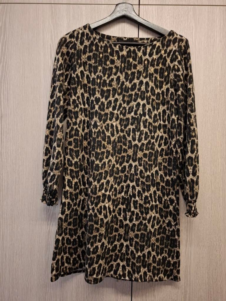 Robe à motif léopard Rue des Abbesses XS/S, Rue des Abbesses, Enlèvement, Porté, Taille 34 (XS) ou plus petite