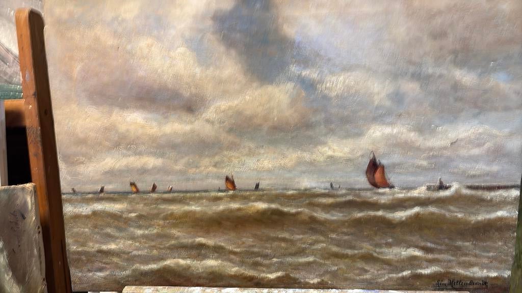 Hellembrandt leon, Antiquités & Art, Art | Peinture | Classique, Enlèvement ou Envoi
