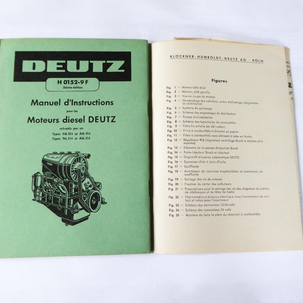 DEUTZ F6L614, F8L614 handleiding, Ophalen of Verzenden, Diesel