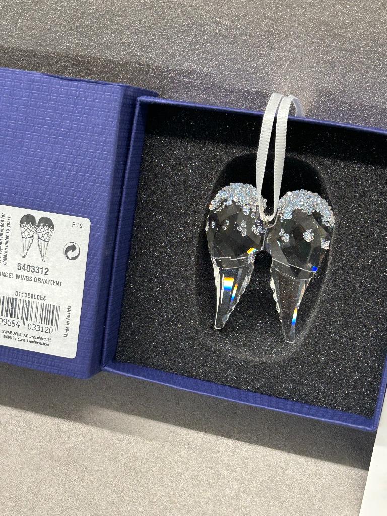 Swarovski Kerst Ornament Engel Vleugels, Verzamelen, Swarovski, Ophalen of Verzenden, Nieuw, Figuurtje