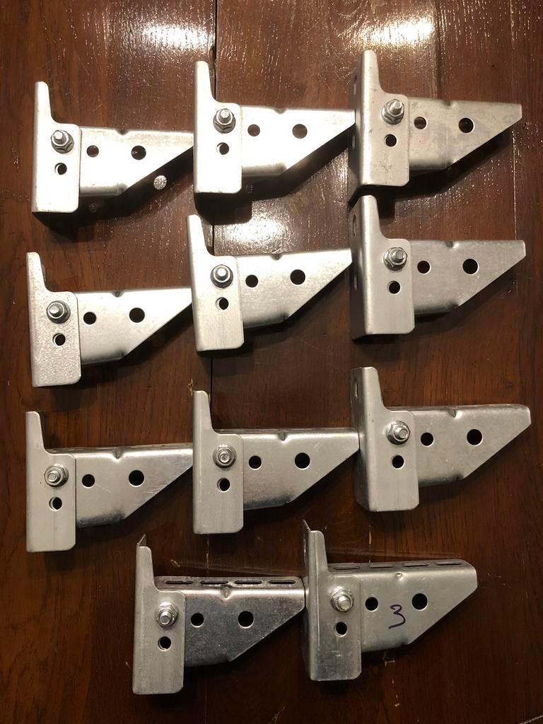 20 stuks muurbeugel voor kabelbaan L = 100 mm galva, Enlèvement, Neuf
