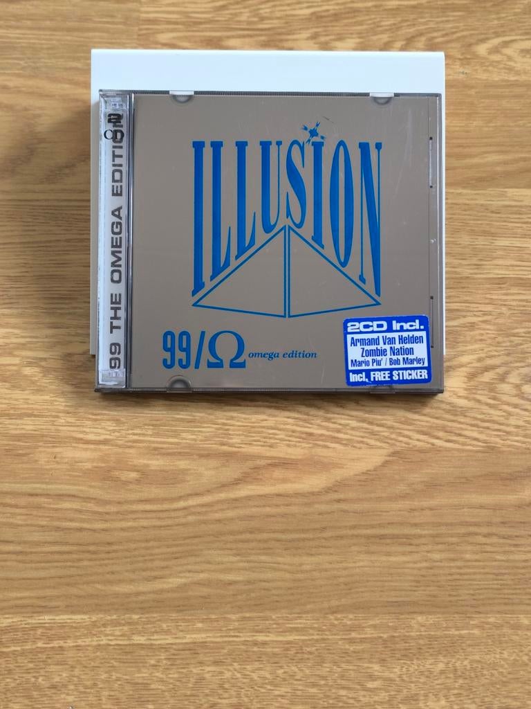 Illusion omega edition/ 99 - dubbel cd - sticker aanwezig ., Cd's en Dvd's, Cd's | Dance en House, Ophalen of Verzenden