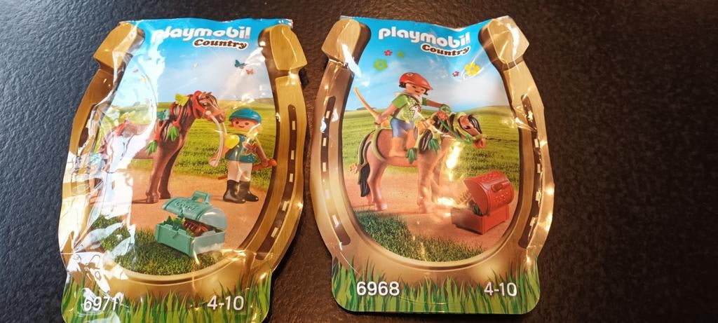 Playmobil 6971 et 6968 Poneys avec enfants, Enlèvement ou Envoi, Comme neuf