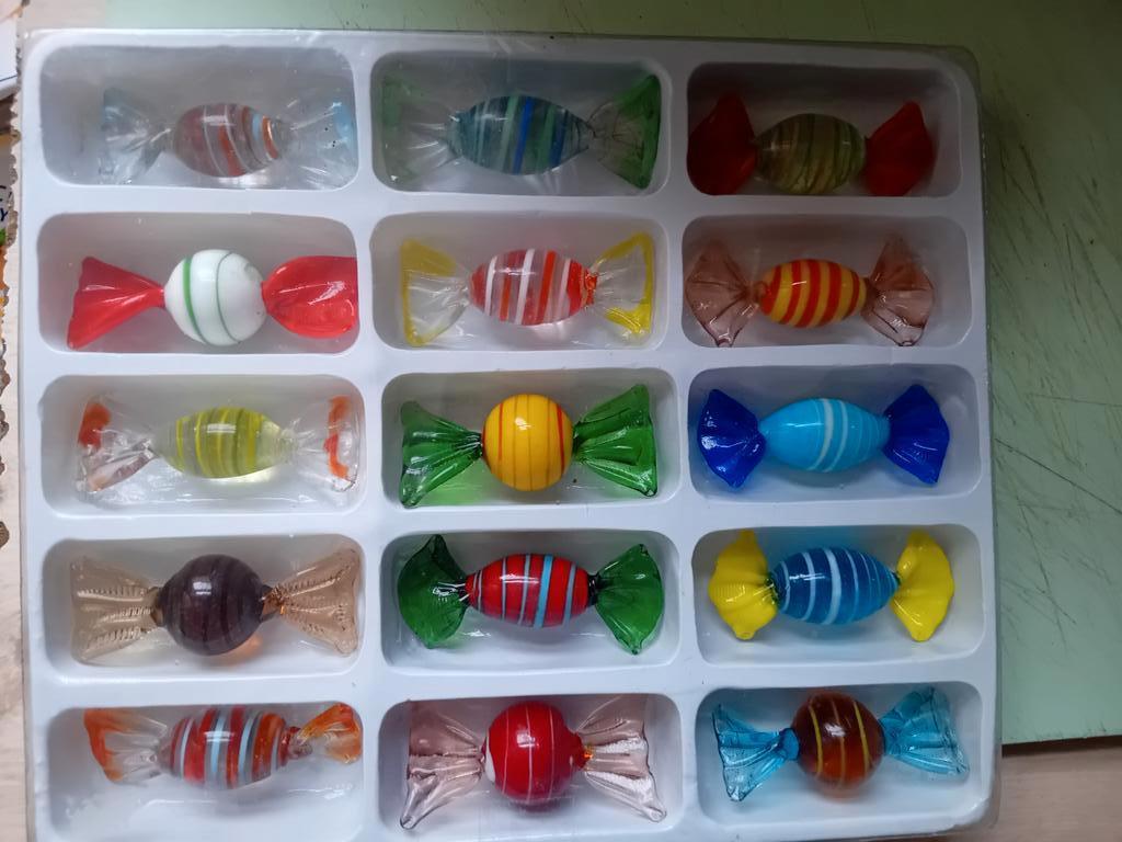 15 snoepjes van Murano-glas, Ophalen of Verzenden
