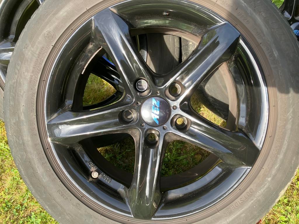 4 Jantes alu AEZ 16” 5x120 (très bon état) + pneus Run Flat, Autos : Pièces & Accessoires, Pneus & Jantes, Pneu(s), Pneus été