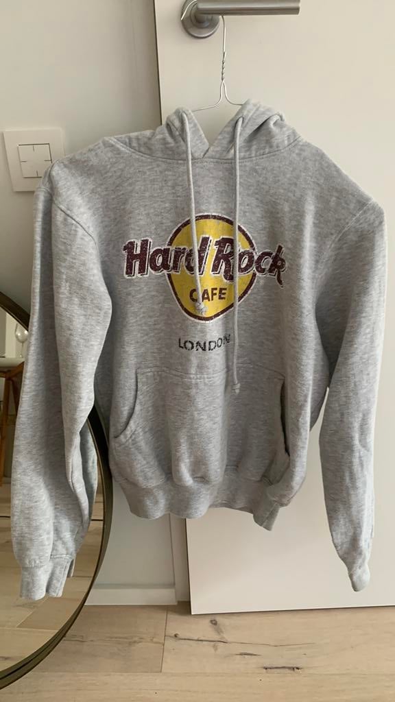 grijze hoodie small merk Hard Rock Cafe de London editie, Ophalen, Gedragen