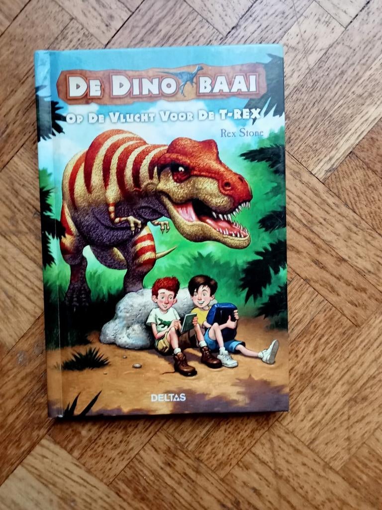 Rex Stone: De dino baai: Op de vlucht voor de T-rex, Boeken, Ophalen of Verzenden, Gelezen