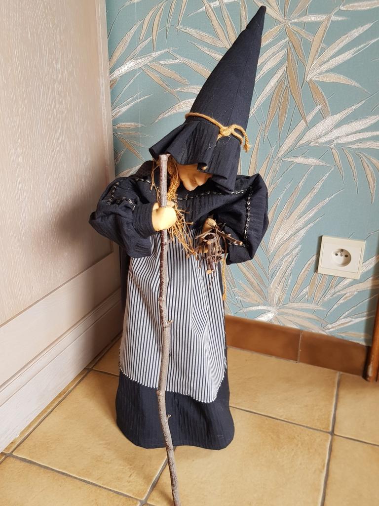 Heks pop halloween, Ophalen of Verzenden, Gebruikt, Pop