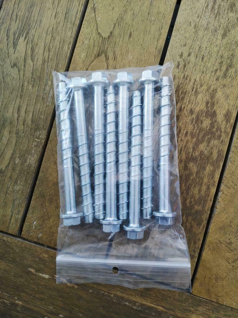 8 betonschroeven (10x120mm), 100 tot 250 mm, Schroeven, Nieuw, Ophalen of Verzenden