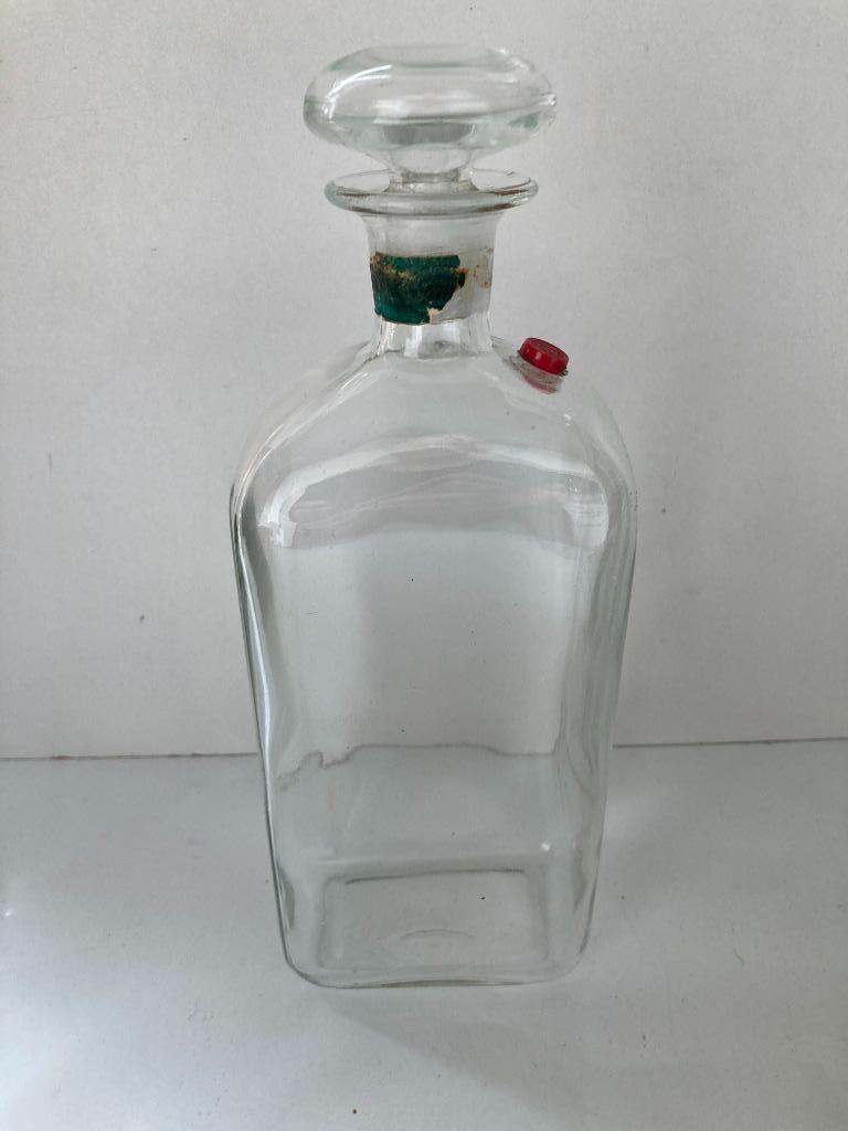 4711 Eau de Cologne : Grote oude glazen fles + glazen stop, Ophalen of Verzenden