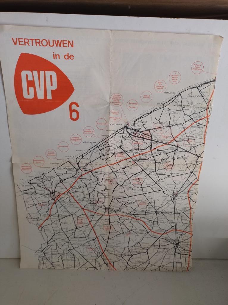 Verkiezingsaffiche van de CVP - 1971, Verzamelen, Ophalen of Verzenden, Knipsel(s)