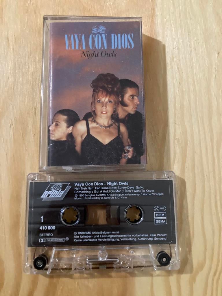 Vaya Con Dios night Owls cassette, Cd's en Dvd's, Cassettebandjes, Ophalen of Verzenden, Zo goed als nieuw