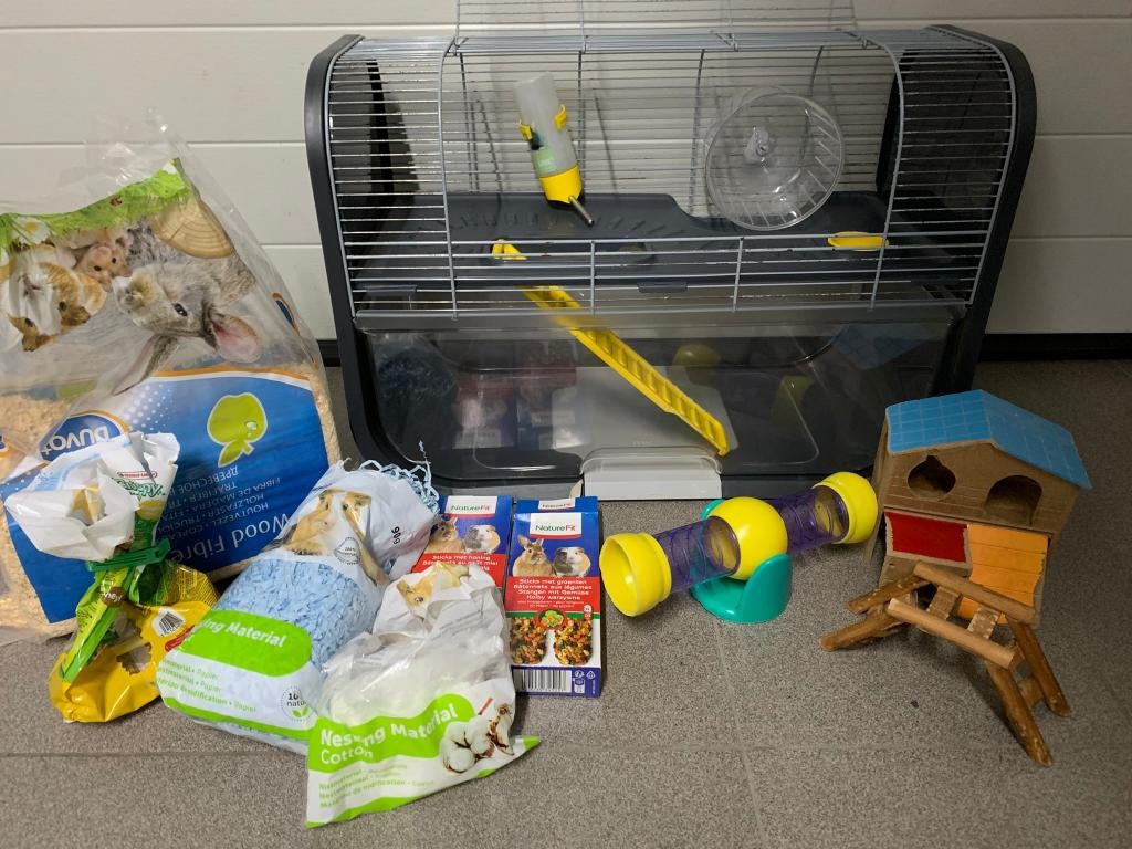 Mooie Knaaidierkooi Hamster Savic Geneve met extras, Dieren en Toebehoren, Ophalen, Gebruikt, Kooi, Hamster