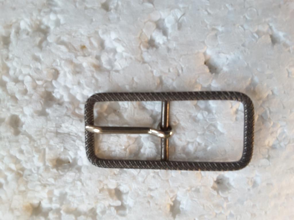 boucle ceinture 27 x 56 mm argent patiné ceinture de 20 mm, Enlèvement ou Envoi, Neuf