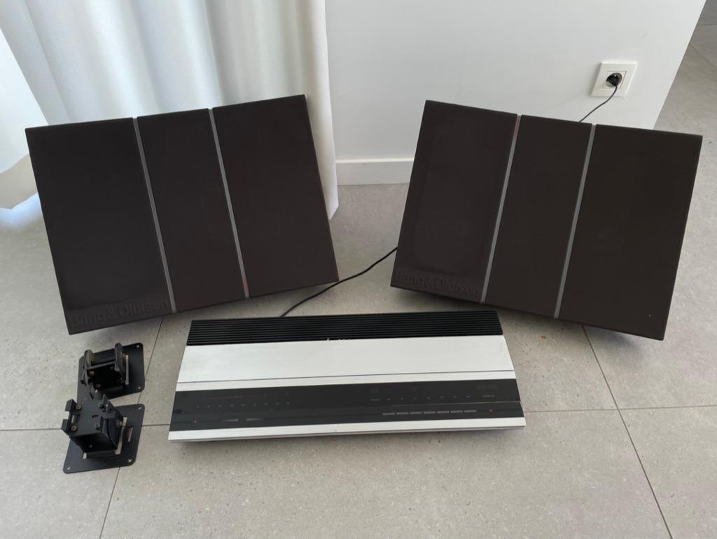 Beomaster 3000 + 2 Red Line 45 boxen (incl muurbeugels), Gebruikt, Minder dan 60 watt, Front, Rear of Stereo speakers, Ophalen