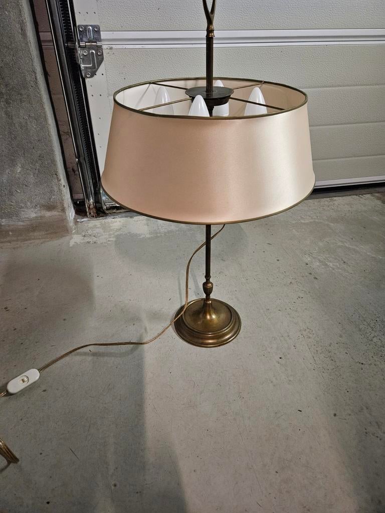Oude warmwaterkruiklamp met lampenkap, Ophalen, Gebruikt