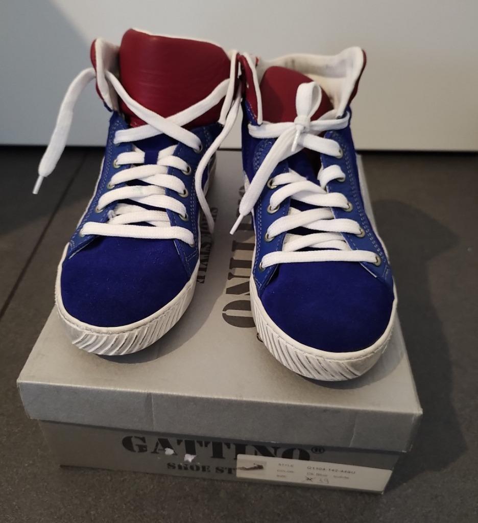 Nieuwe hoge lederen blauwe jongensschoenen Gattino, maat 39, Gattino, Schoenen, Nieuw, Ophalen of Verzenden