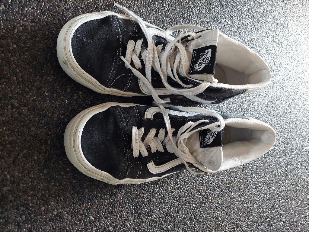 Vans halfhoog zwart mt EUR 42.5/US 9.5, Vêtements | Hommes, Chaussures, Enlèvement ou Envoi, Porté, Vans, Baskets