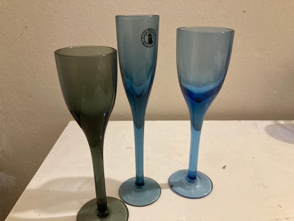 Handgeblazen glaasjes, Ophalen